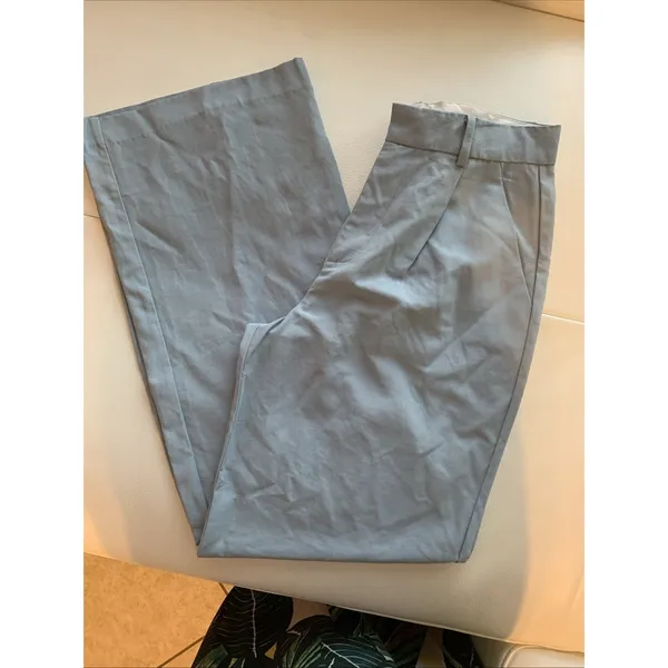 Zara women's dress pants, blue, size small - Image 4