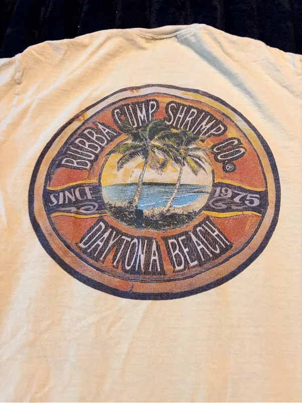 Vintage Women’s Light Yellow Pocket Tee with Surf Graphic - Image 6