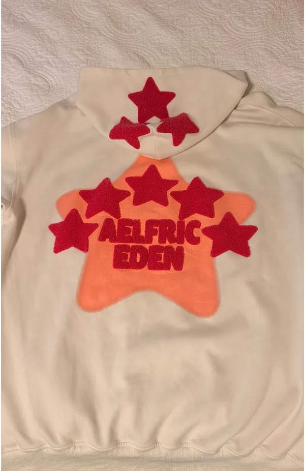 Aelfric Eden Hoodie Pink Star Cream L - Image 2