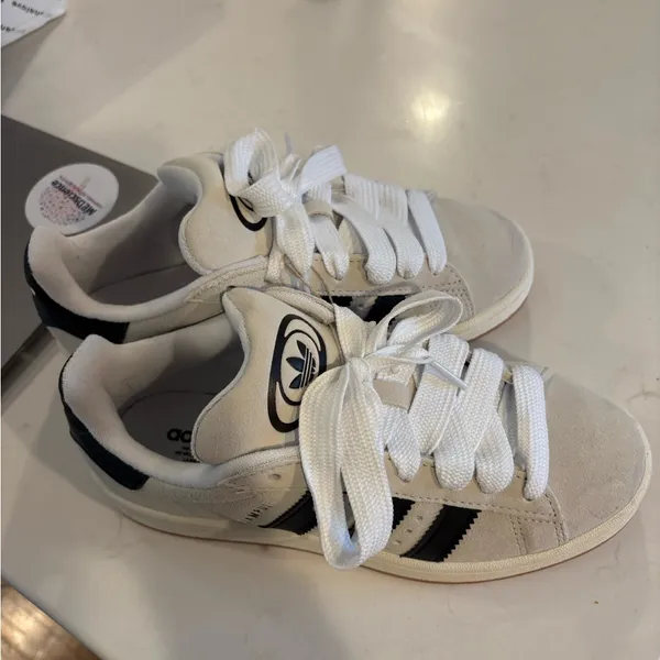 Adidas Campus 00s Shoes White with Black Stripes - Image 6
