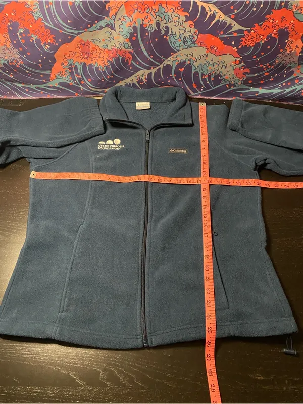 Columbia Navy Full-Zip Lightweight Fleece Jacket - Image 5