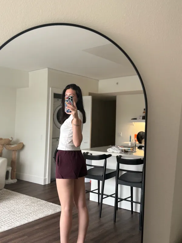 Princess Polly Maroon Lounge Shorts - Image 3