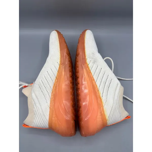 Steve Madden Cello‎ White Orange Knit Sneakers Wedge Sole Womens Size 9 M - Image 6