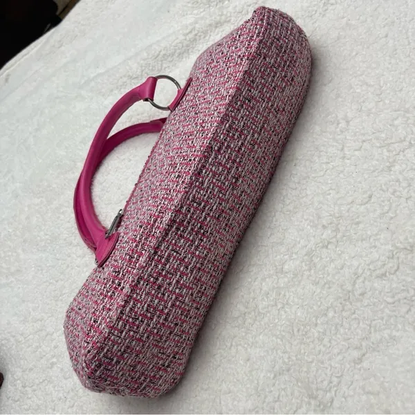 Wine pink clutch tweed design - Image 7