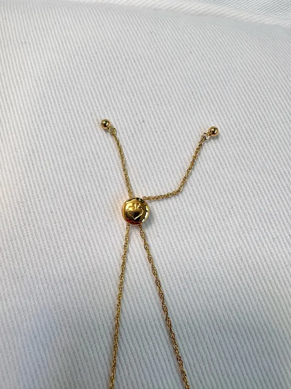 Kate Spade Bracelet Gold Circle Slider Adjustable - Image 4