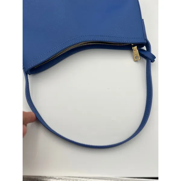 DKNY Blue Shoulder Bag Chic Modern Handbag Designer‎ Purse Small - Image 10