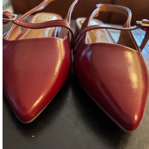 DV by Dolce Vita Red Pointed Toe Mary Jane Flats - Image 7