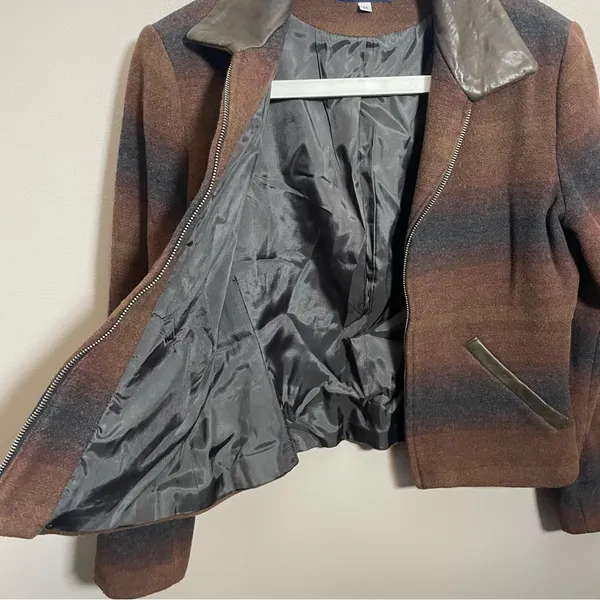Breeches Lambswool Cashmere blend Vintage Zip Jacket Size M - Image 4