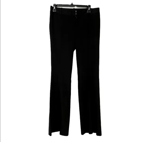 Club Monaco Black Wide Leg Trouser Dress Pants Womens 4 Preppy Career - Image 2