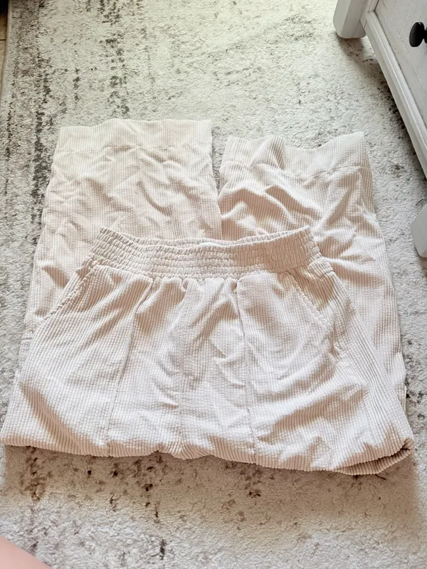 corduroy cream cargo pants urban outfitters - Image 2