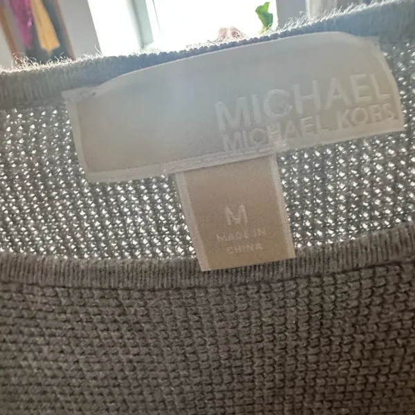 Michael Kors Hi-Low Tunic Gray Sweater - Image 4