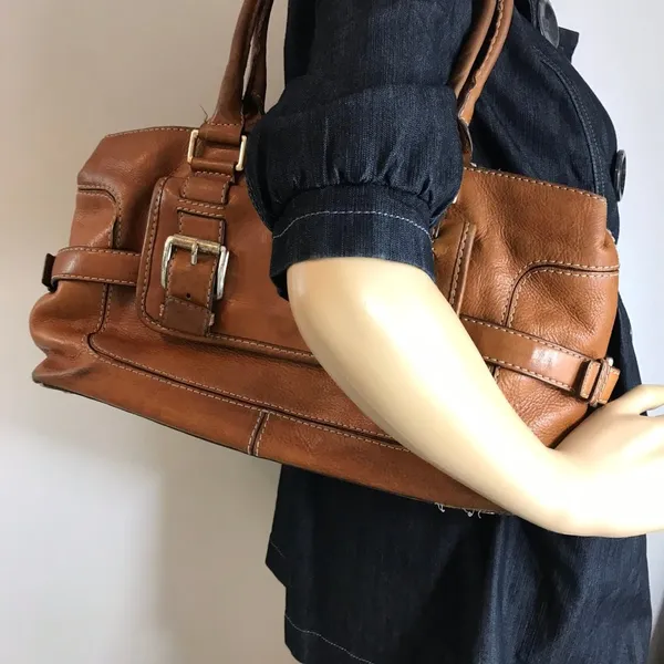 Michael Kors Brown Large PU Leather Shoulder Bag - Image 7