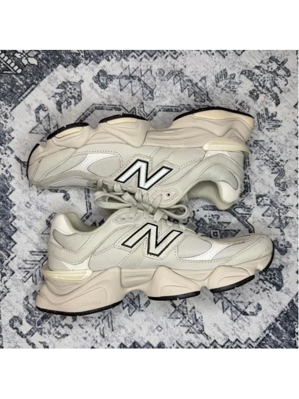 New Balance 9060 cream & white sneakers - US 9 - Image 4