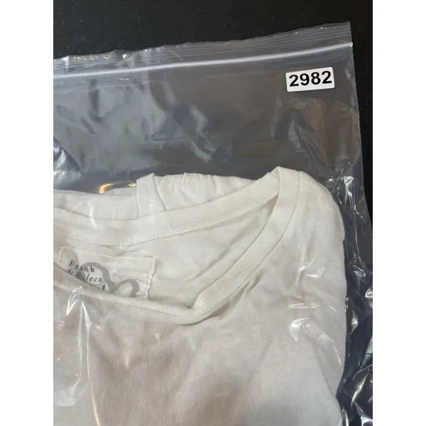 Frank & Eileen Tee Lab White Long Sleeve Oversized Top Asymmetric Hem M - Image 11