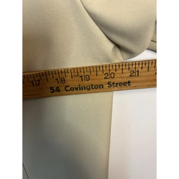 Vintage Beige Button Front Car Coat Women’s Classic Tailored Jacket With Pockets - Image 6