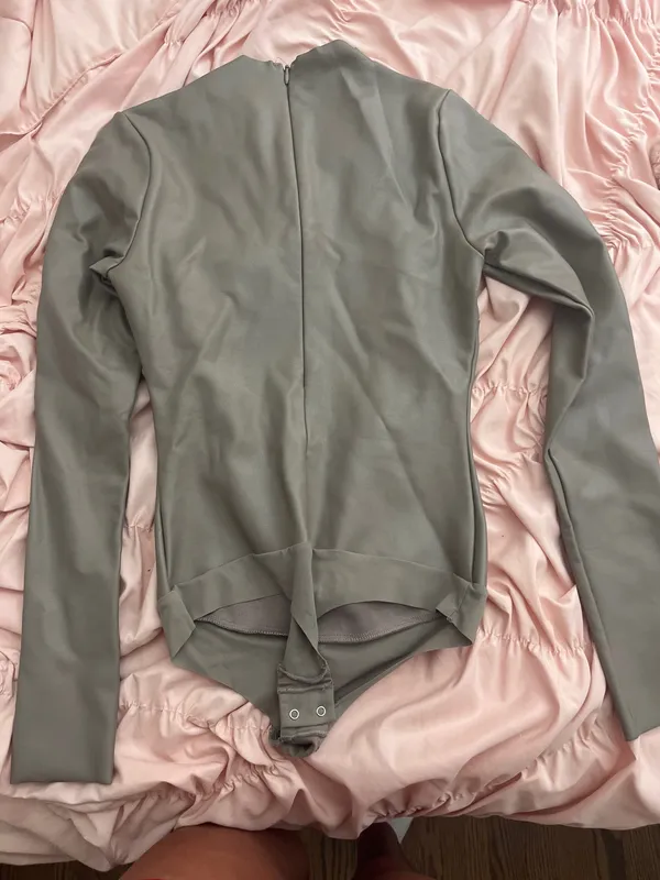SKIMS Faux Leather Bodysuit - Image 5