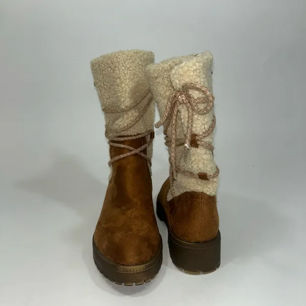 Life Stride Brown Shearling Winter Boots - Image 2