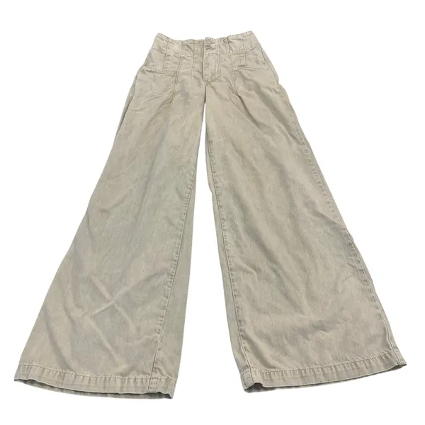 Free People Midnight City Wide Leg Jean in Neutral Size 24 - Image 2