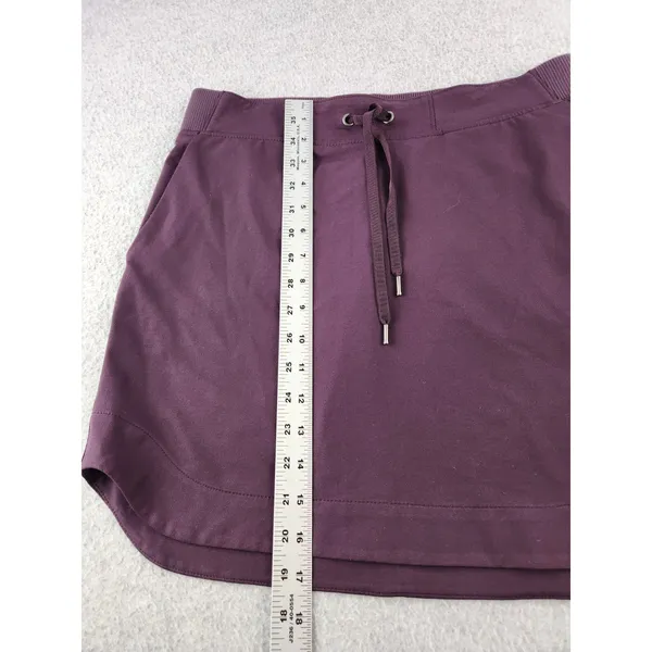 Athleta Midtown Skirt Wild Bloom Purple Elastic Waist Athleisure Womens Sz Small - Image 3