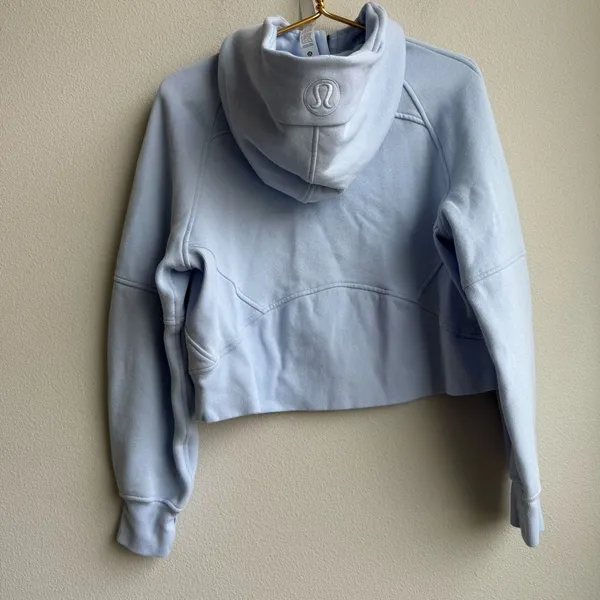 Lululemon Scuba Oversized 1/2 Zip Hoodie Light Blue 2024 Release Size XS / SMALL - Image 4