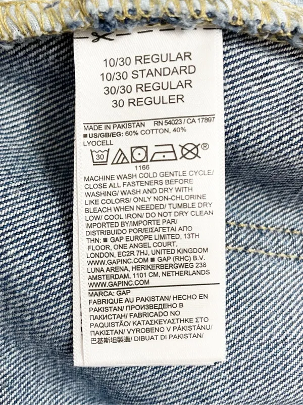 GAP Baggy Jeans Women’s Size 10/30R Dani Dark Wash Wide Leg Cotton Lyocell - Image 10