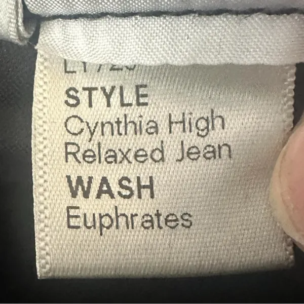 Reformation Cynthia High Relaxed Jean Euphrates Size 26 - Image 10