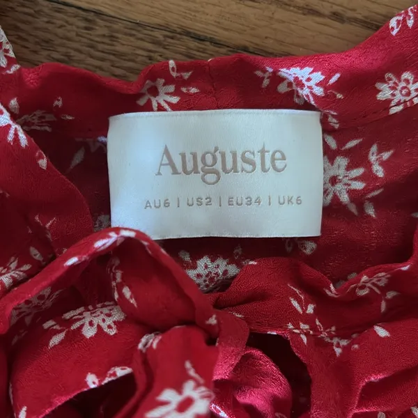 Auguste Red Dress Size 2 - Image 2