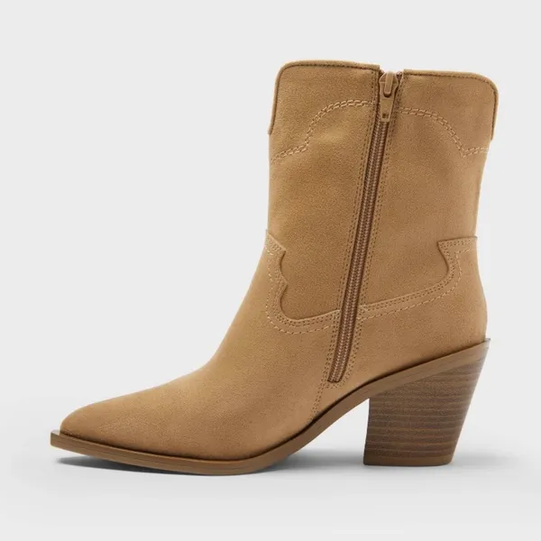 Universal Thread Dallas Ankle Western Bootie with Memory Form Insole - Image 2