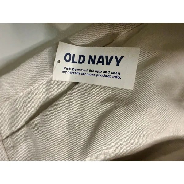 NWT Old Navy Extra High Rise Tailored Shorts Khaki Ivory Cream Size M Preppy - Image 6