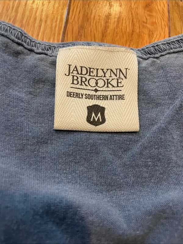 Jadelynn Brooke Blue Graphic 'Born & Raised in the USA' Sleeveless Tee - Image 3