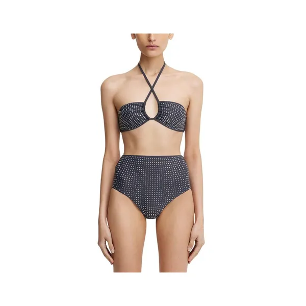 Significant Other Womens Niah Embellished Bikini Top SN2414T-F1 Charcoal Gray 10 - Image 6