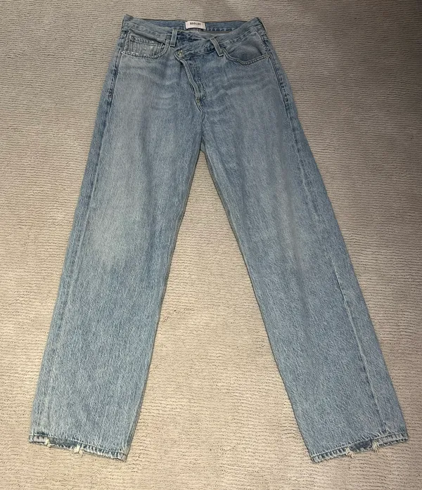 AGOLDE Criss Cross Straight Leg Jeans - Image 2