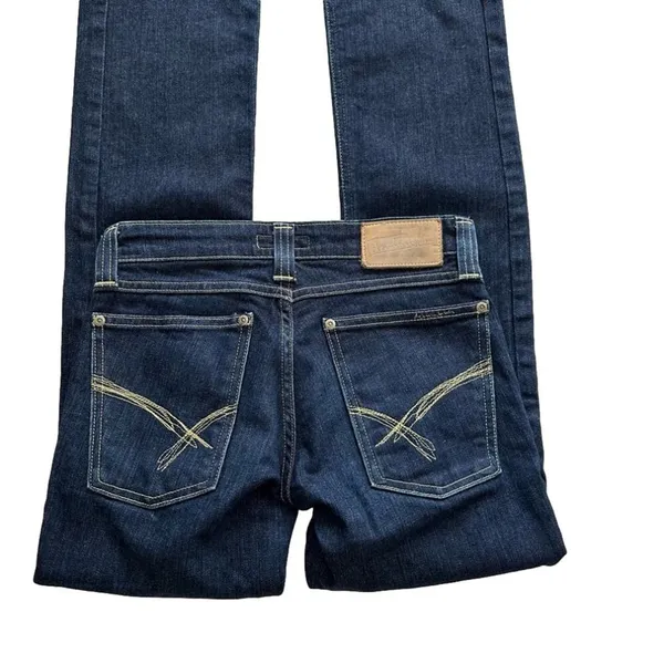 Devinbirds by Nudie Dark Wash Low Rise Birds Bootcut Dry Denim Jeans Size 27 - Image 8