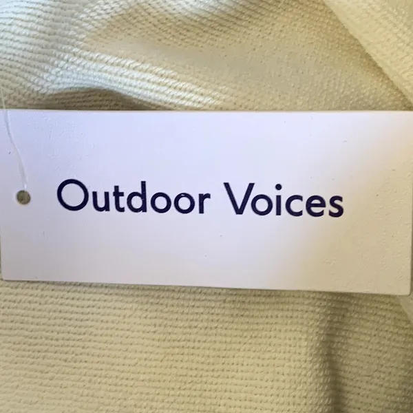 NWT Outdoor‎ Voices Soft Cotton Oversized Hoodie in Dove/Bone - Image 8