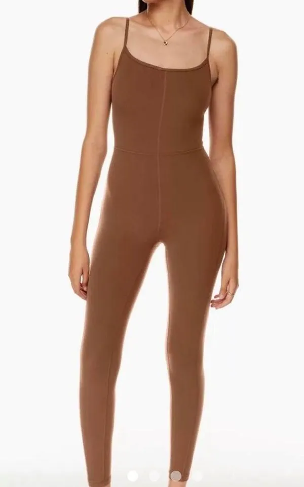 Aritzia Wilfred Free Divinity Jumpsuit brown - Image 2
