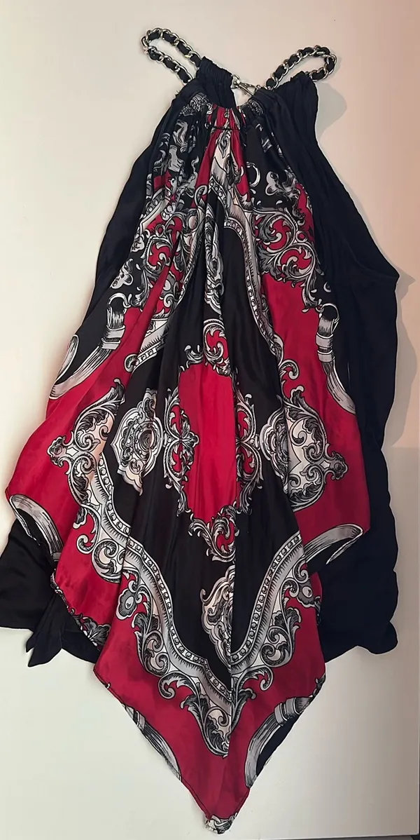 Vintage 100% Silk Scarf Wrap Top Multiple - Image 3
