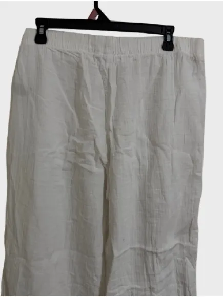 NWOT GAP White Elastic-Waist Casual Pants - Image 5