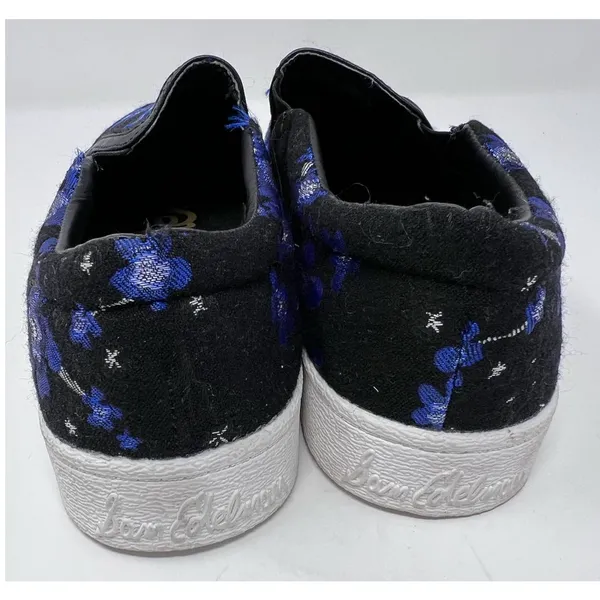 Sam Edelman Women's Slip-On Marvin Blue Floral Sneakers‎ Size 8M - Image 4