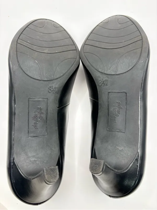 Comfort Step Black Leather Ballet Flats - Image 4