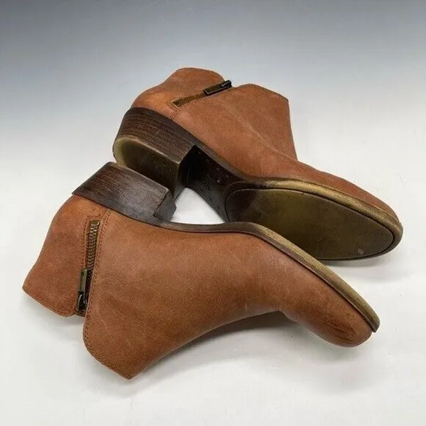 Lucky‎ Brand 8.5 LP-Burklee Brown Booties Leather 39 - Image 6