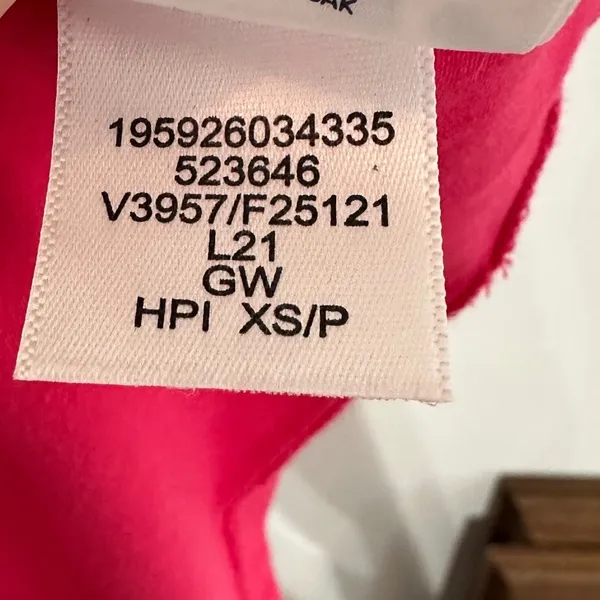 Lands End Womens Pink Sleeveless Cotton Blend Shift Dress XS 2-4 Casual Beach - Image 6