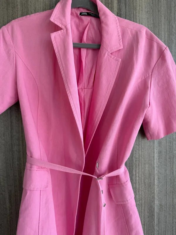 Zara Pink Blazer Dress - Image 3