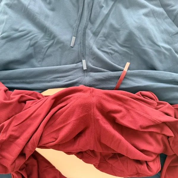 Lululemon Ready To Rulu Pant Size 12 2pc Set Garnet Red Night Diver Teal As-Is* - Image 5