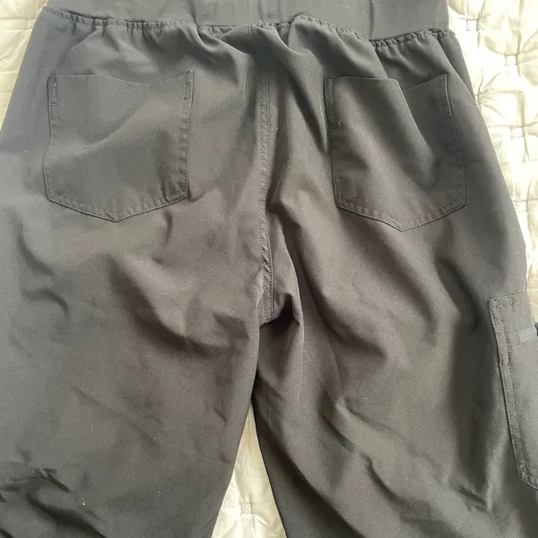Women's Black Scrub Pants Size M - Image 4