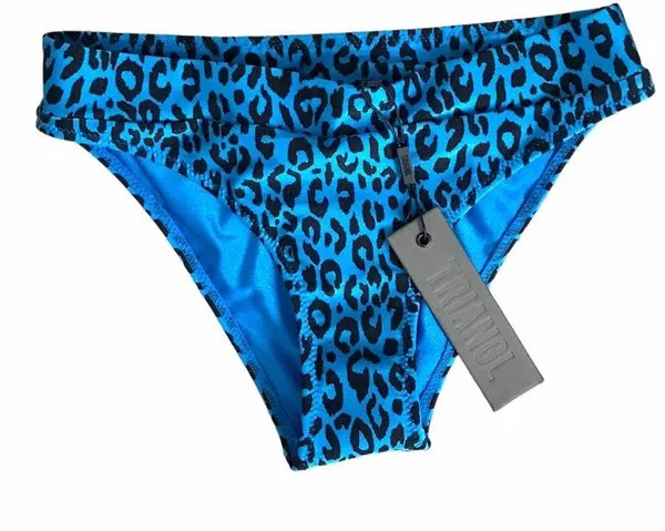 Maci Blue Leopard Bikini bottom w/bag Size Xs NWT - Image 5