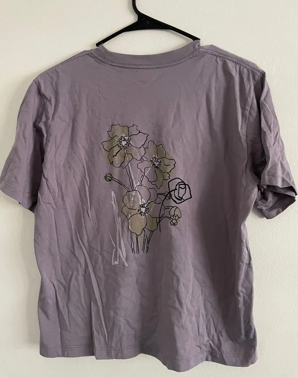 Calvin Klein Purple Graphic Tee - Image 2