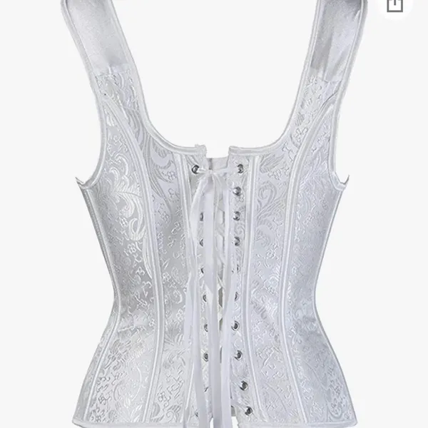 02 Collection White Bridal Bustier Large NWOT - Image 8