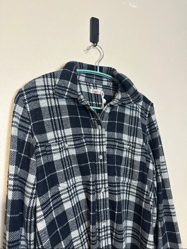 Faherty The Legend Sweater Shirt Size Small Plaid‎ - Image 3