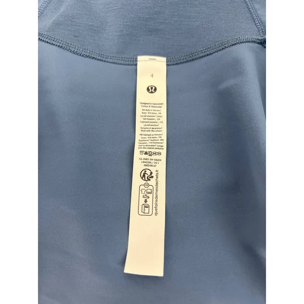 Lululemon Define‎ Jacket Nulu Washed Denim Blue Size 4 - Image 7