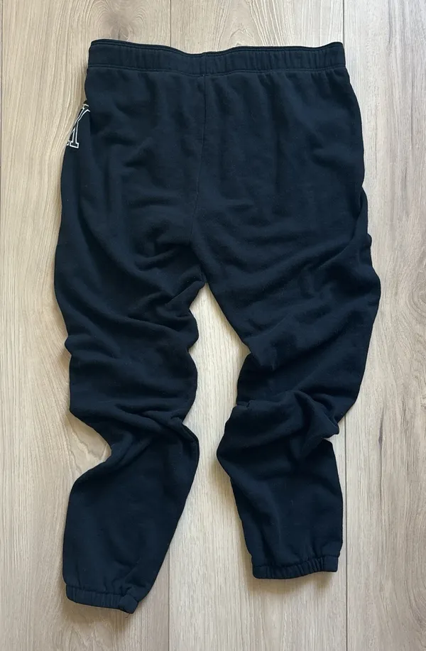 PINK Victoria's Secret Sweatpants Black Small - Image 4